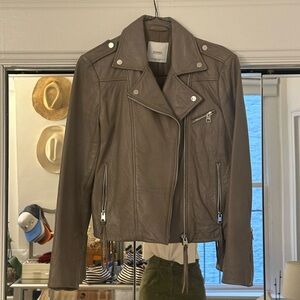 Vintage Mango Leather Biker Jacket